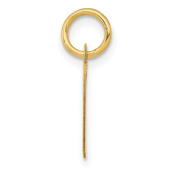 Kazi Luxury 14k Yellow Gold Small Fancy Script Letter D Initial Charm - Picture 2 of 4